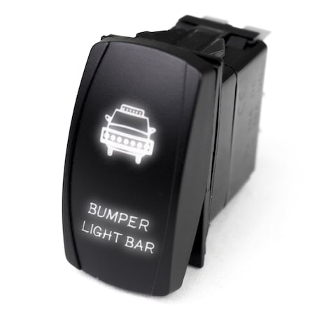 Race Sport Led Rocker Switch W/ White Led Radiance (Bumper Light Bar) RSLJ3W